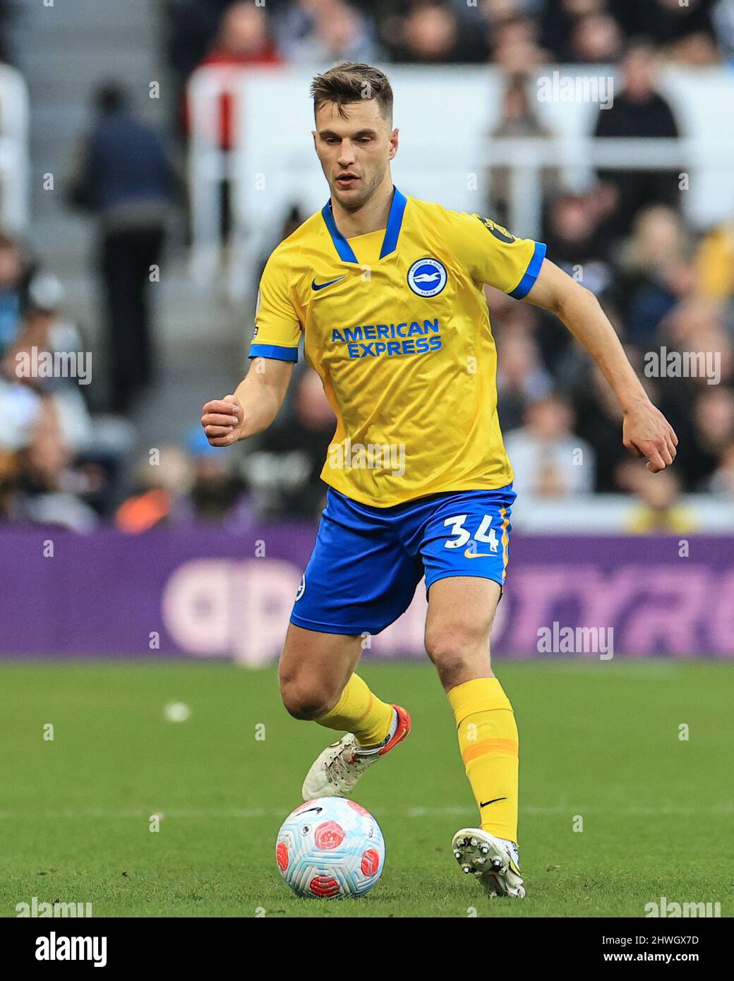 Joël Veltman #34 of Brighton & Hove Albion during the game Stock Photo