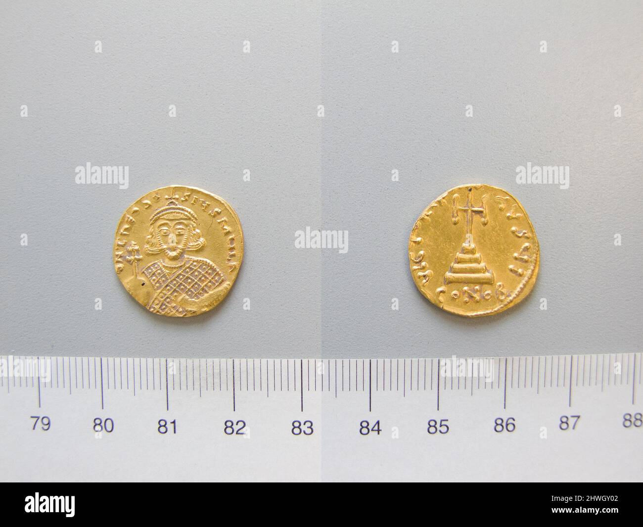 Theodius Math Solidus of Theodosius III. Ruler: Theodosius III Artist: Unknown Stock ...