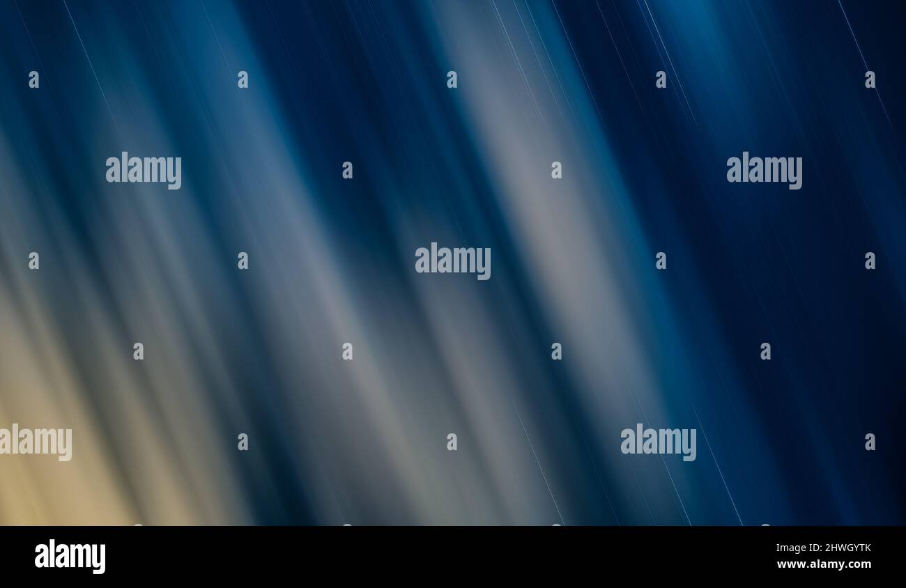 Abstract blue light trails in the dark, motion blur effect Stock Photo ...