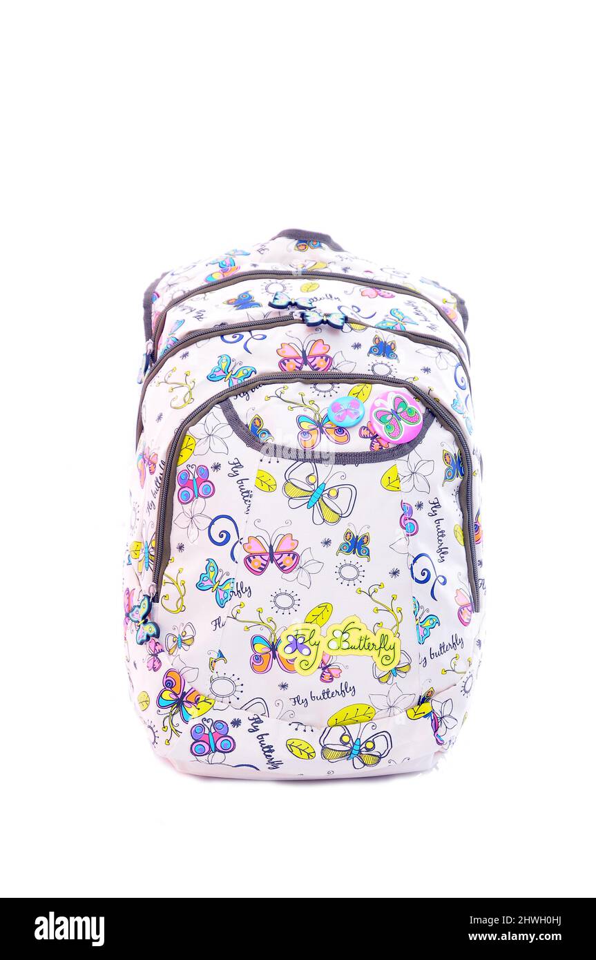 Children's school satchel, colored briefcase for teens Stock Photo Alamy