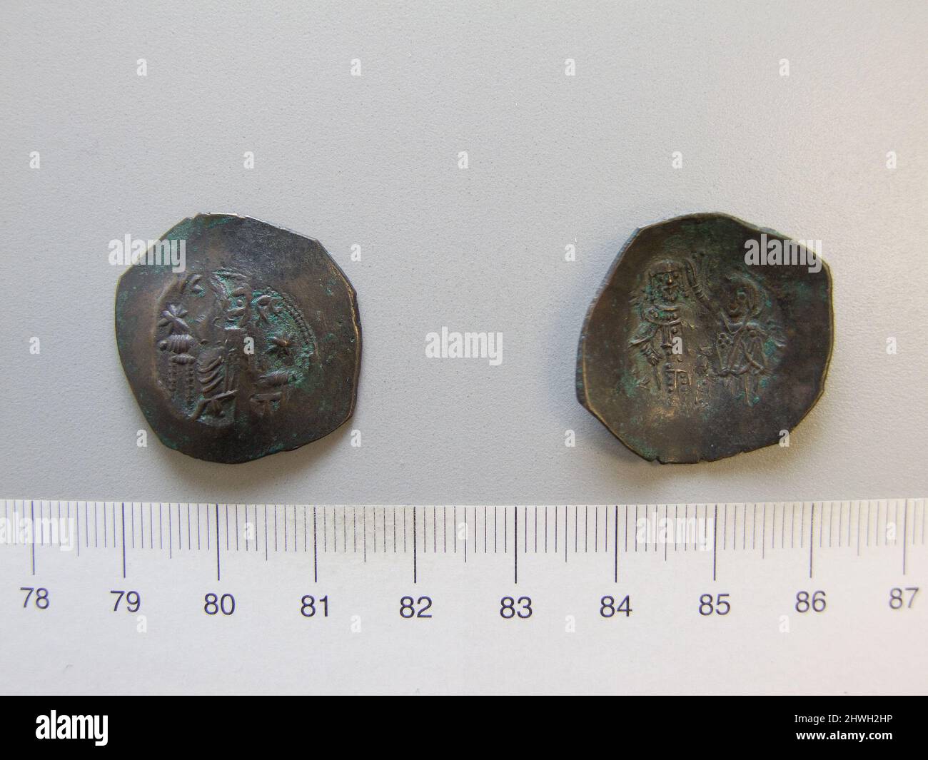 Aspron Trachy of Manuel I, emperor of Byzantium from Constantinople. Ruler Manuel I, Emperor of