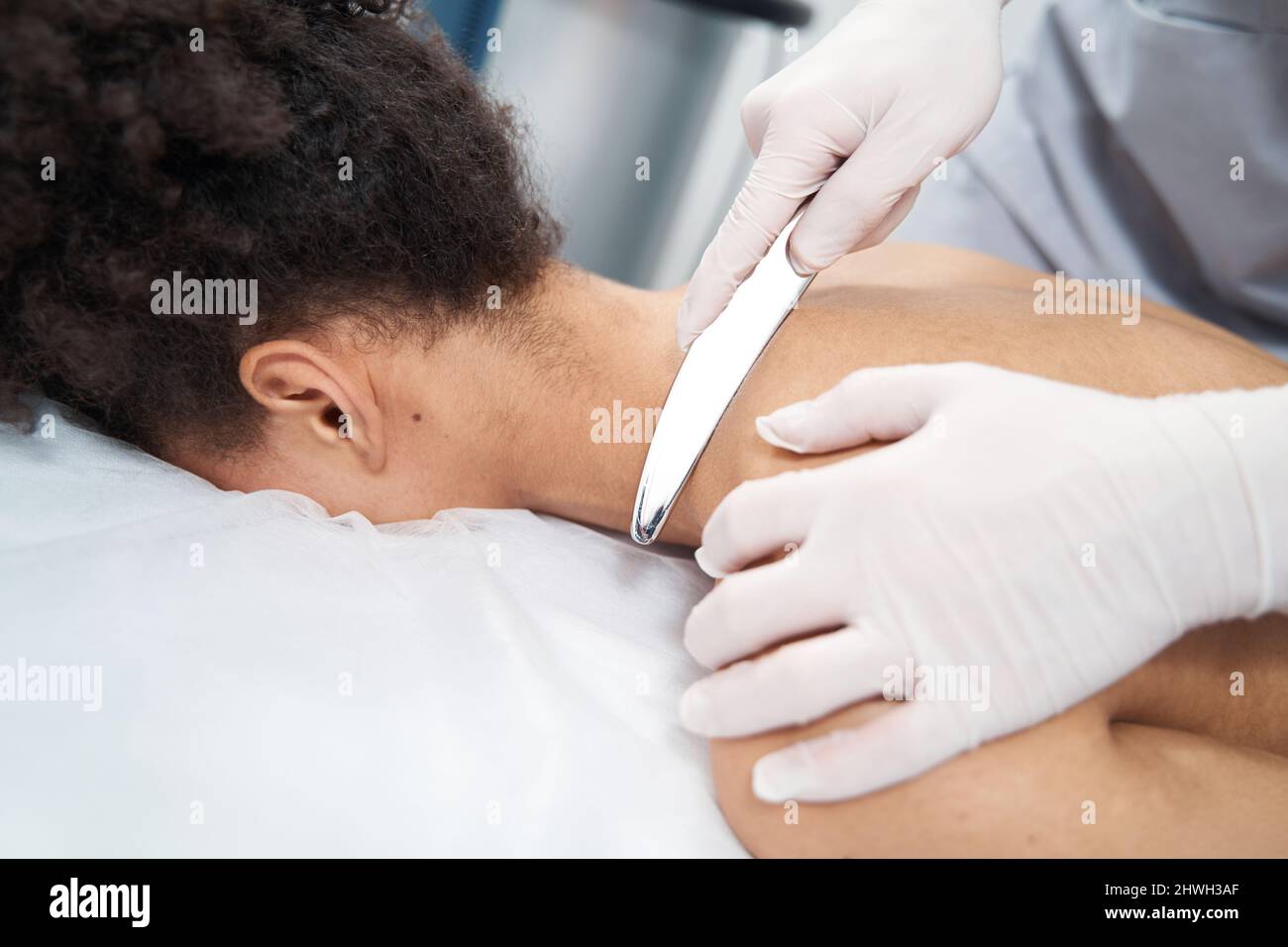 Massage session man close up hi-res stock photography and images - Alamy