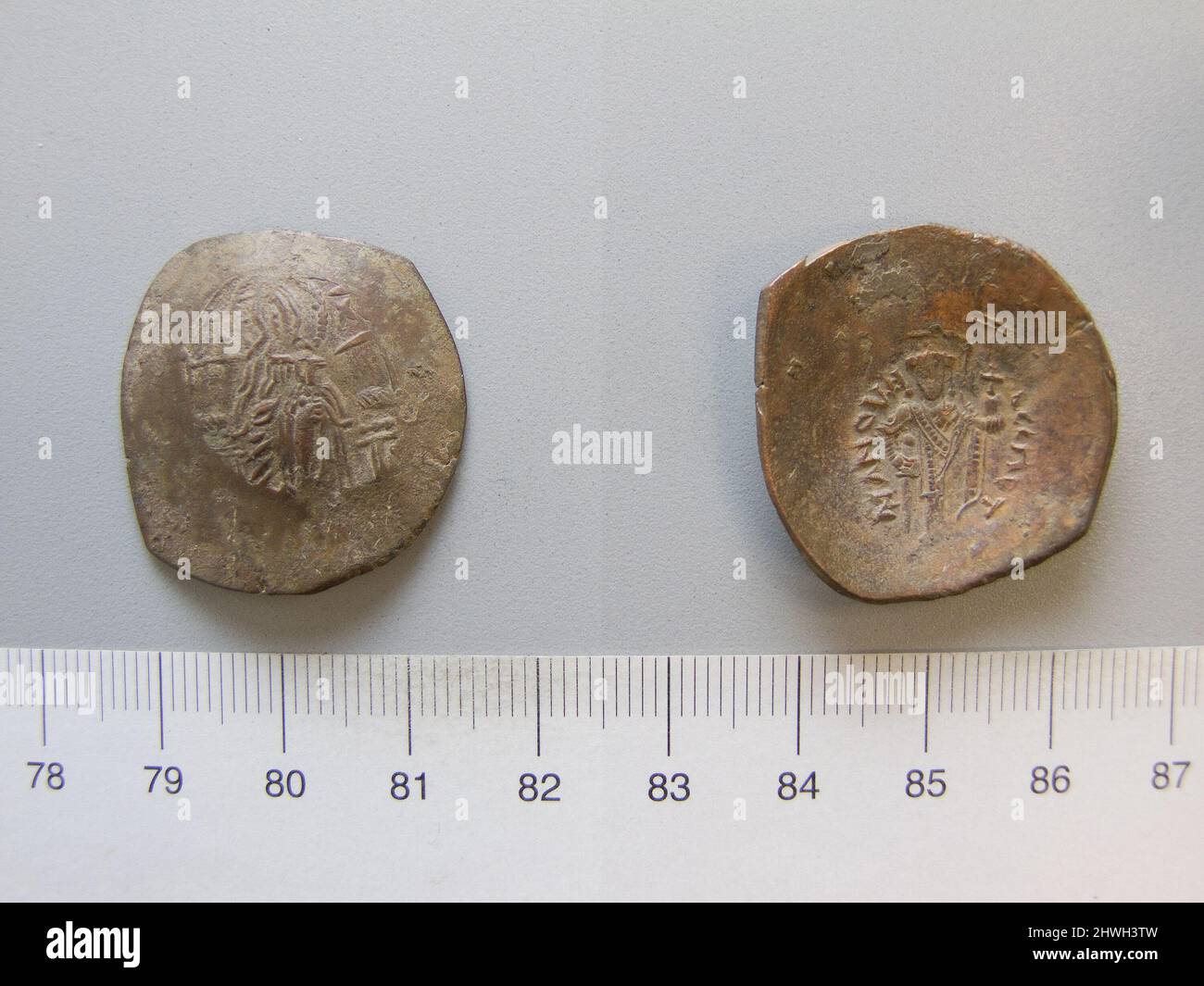 Trachy of Manuel I, emperor of Byzantium from Constantinople. Ruler Manuel I, Emperor of