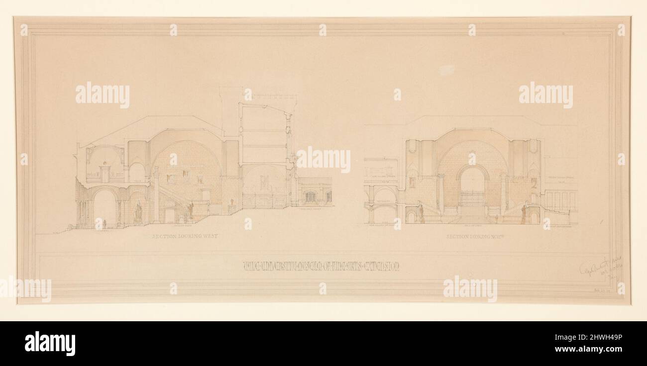 Yale University Museum of Fine Arts Extension Section Looking West and