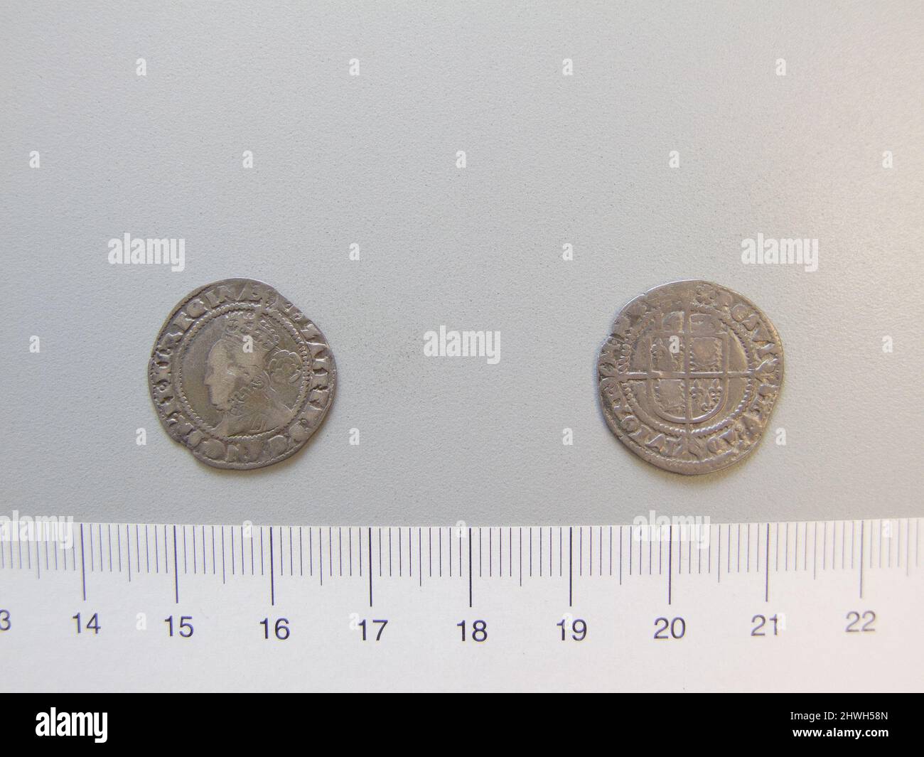 Threepence of Elizabeth I, Queen of England from London. Ruler