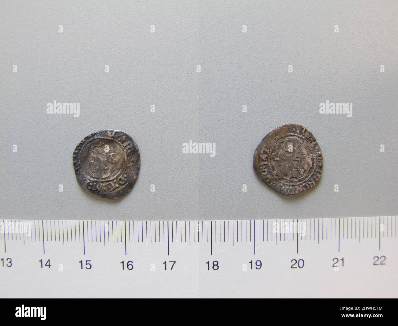 Halfgroat of Charles I, King of England from London. Ruler: Charles I ...