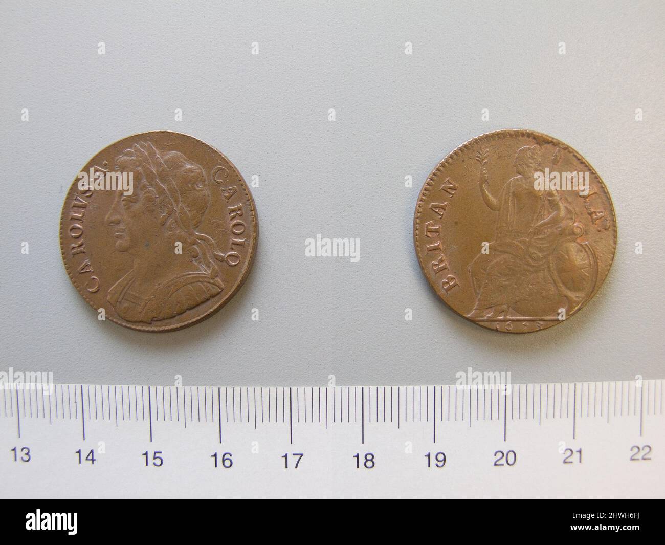 Halfpenny of Charles II, King of England and Scotland from Unknown ...