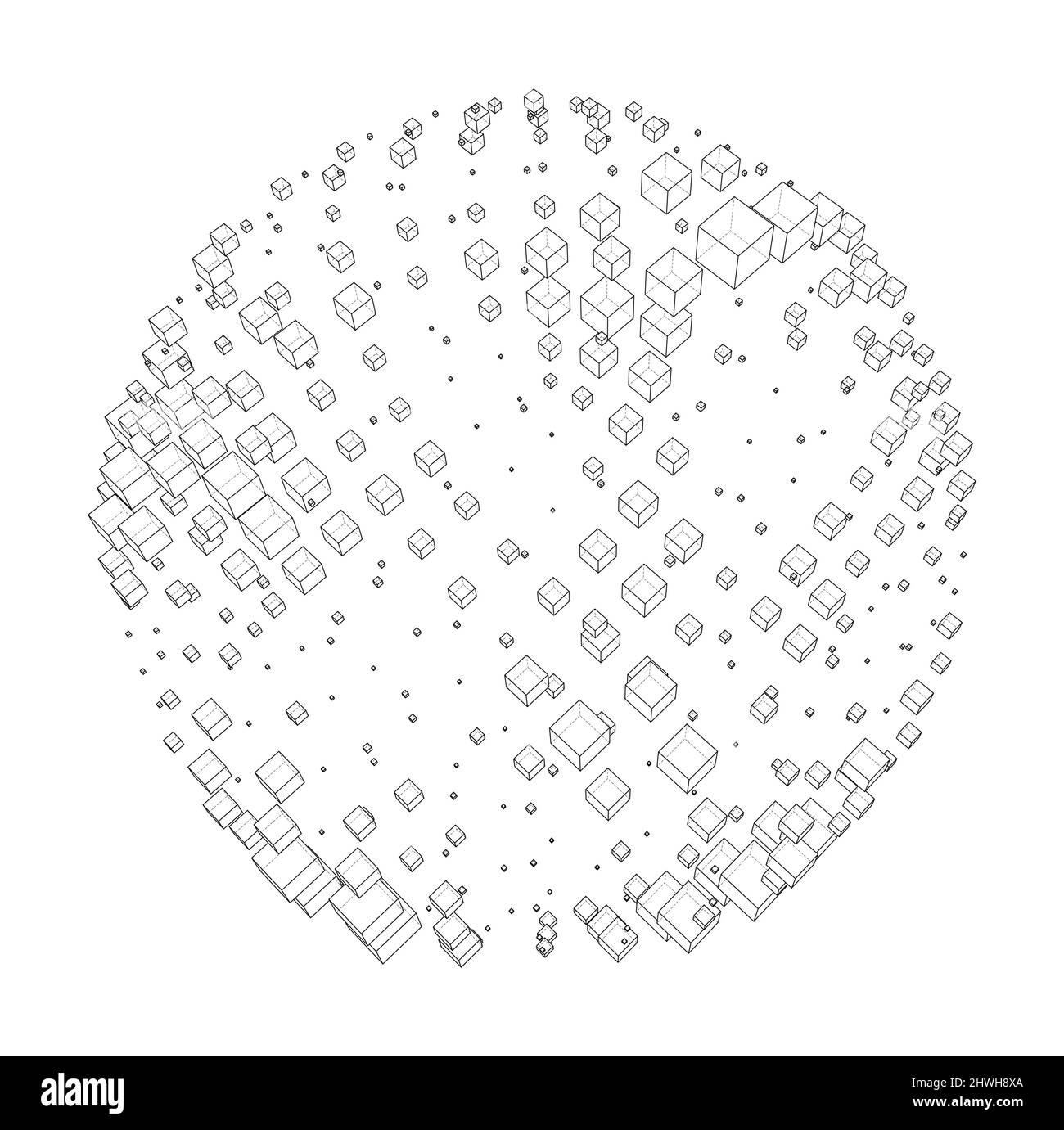 Vector abstract sphere background Stock Vector Image & Art - Alamy