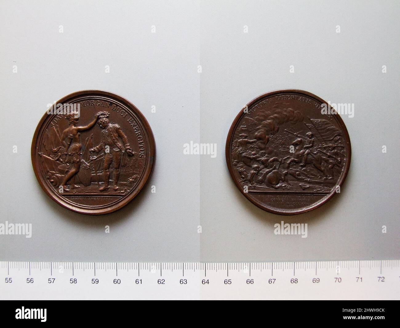 Medal of Daniel Morgan, the Battle of Cowpens.  Mint: Paris Artist: Augustin Dupré, French, 1748–1833Honorand: Daniel Morgan, American, 1736–1802 Stock Photo