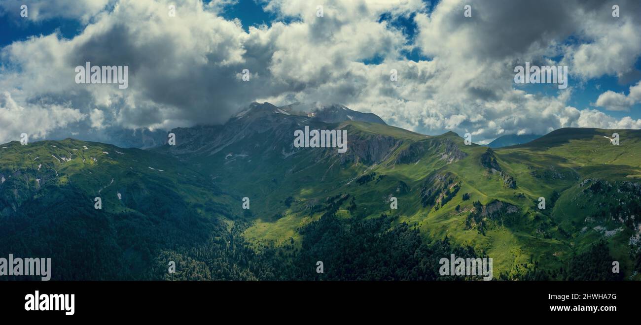 Oshten mount in Caucasus Mountains Stock Photo