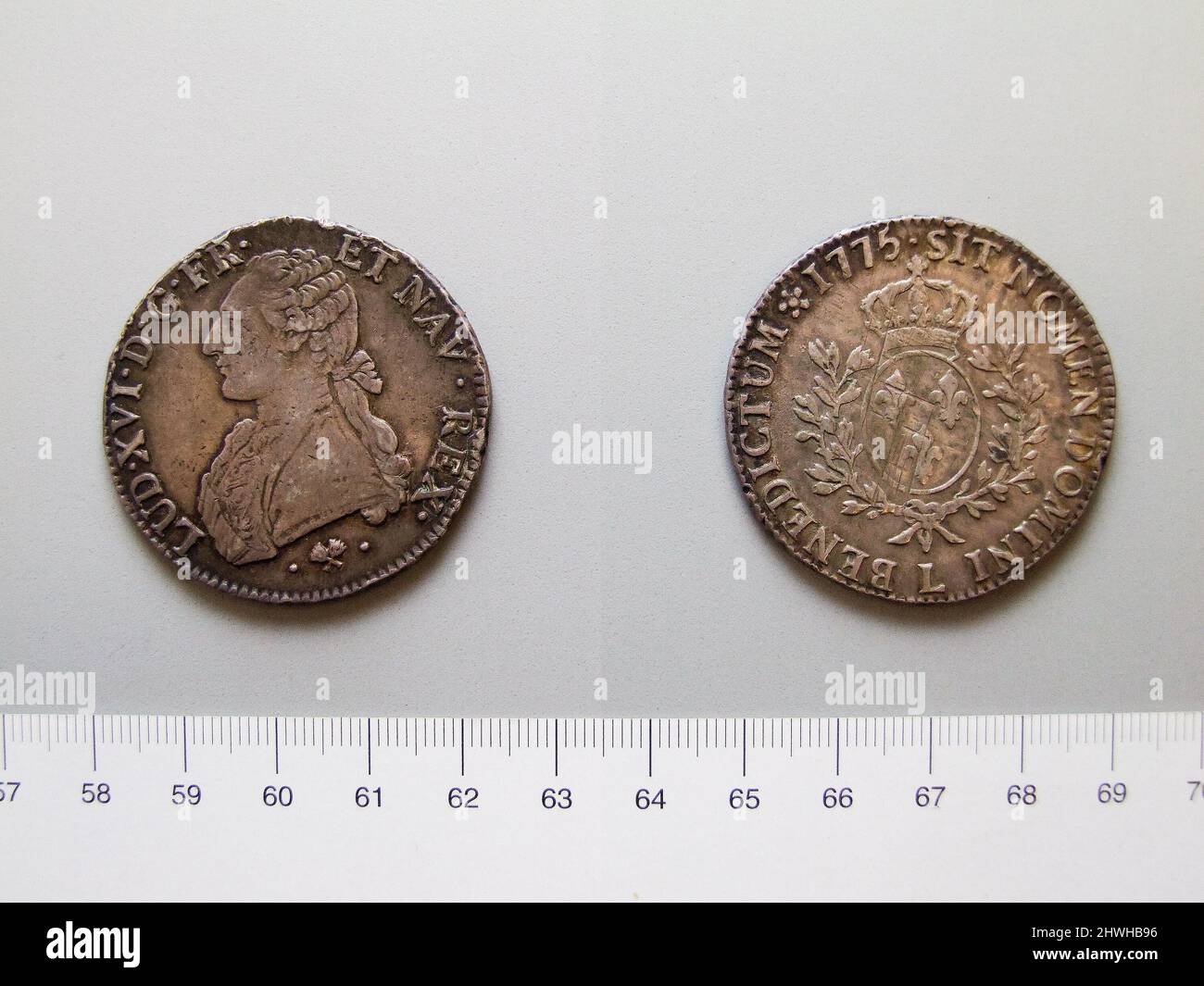 1 Écu of Louis XVI, King of France from Bayonne. Ruler: Louis XVI, King ...