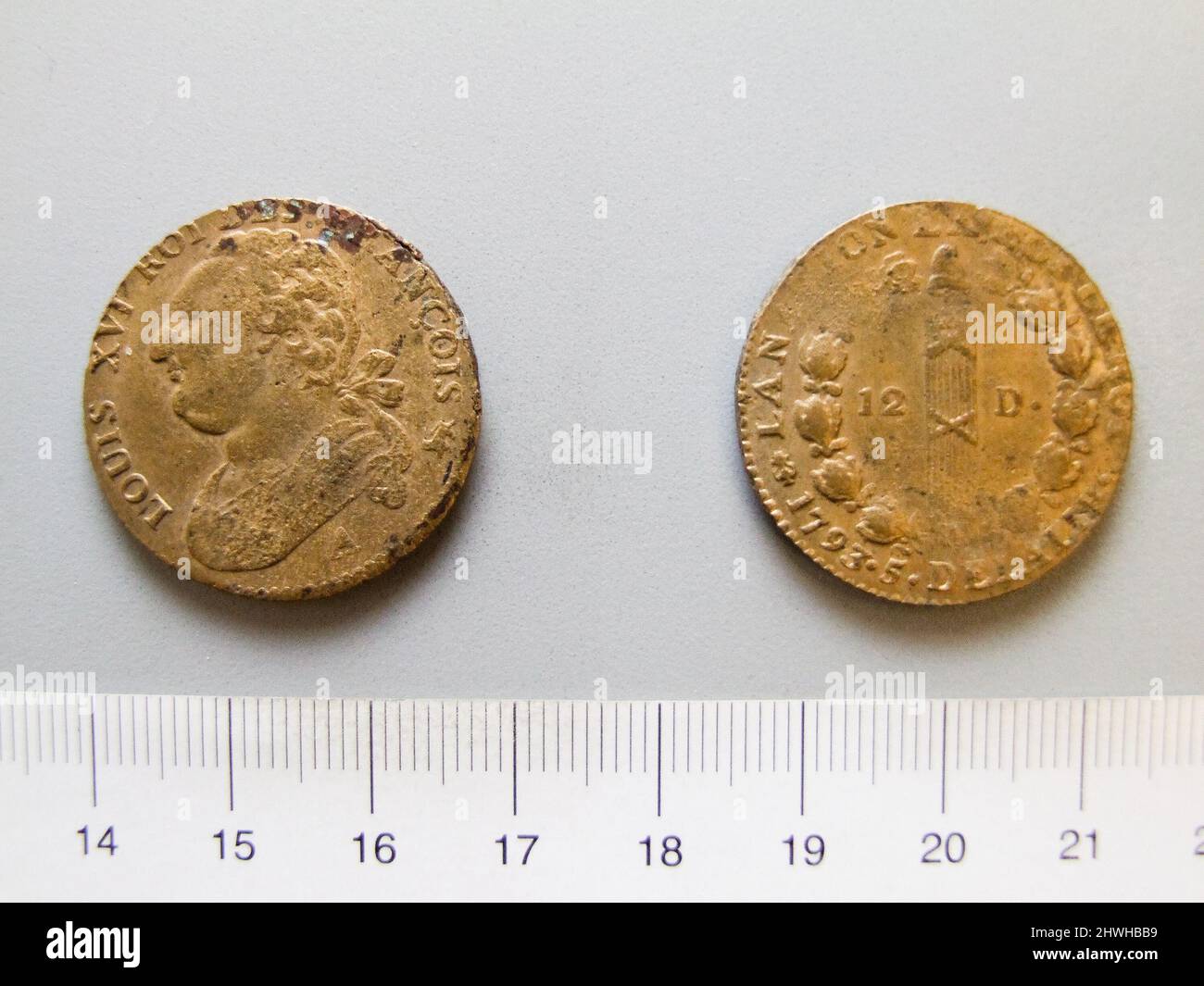 1 Sol of Louis XVI, King of France from Paris. Ruler Louis XVI, King