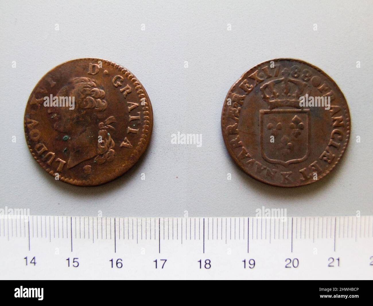 1 Sol of Louis XVI, King of France from Bordeaux. Ruler Louis XVI