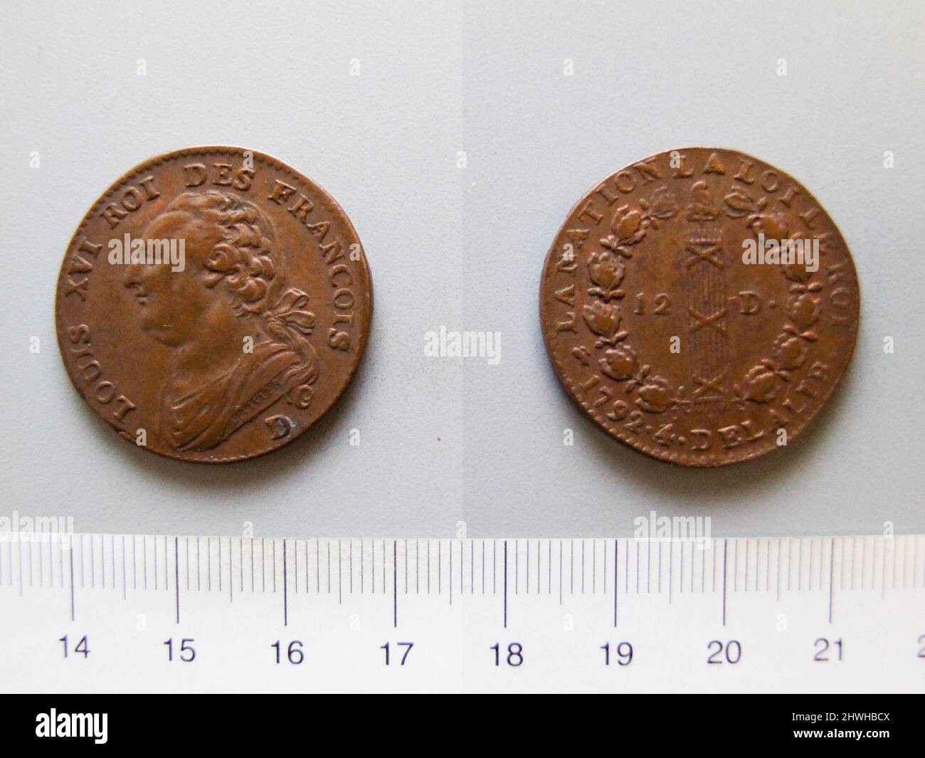 1 Sol of Louis XVI, King of France from Dijon. Ruler Louis XVI, King