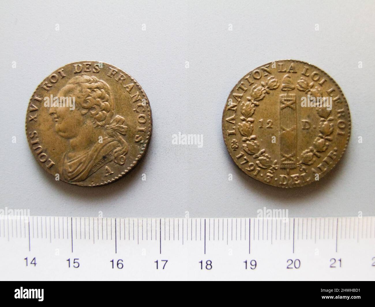 1 Sol of Louis XVI, King of France from Paris. Ruler Louis XVI, King