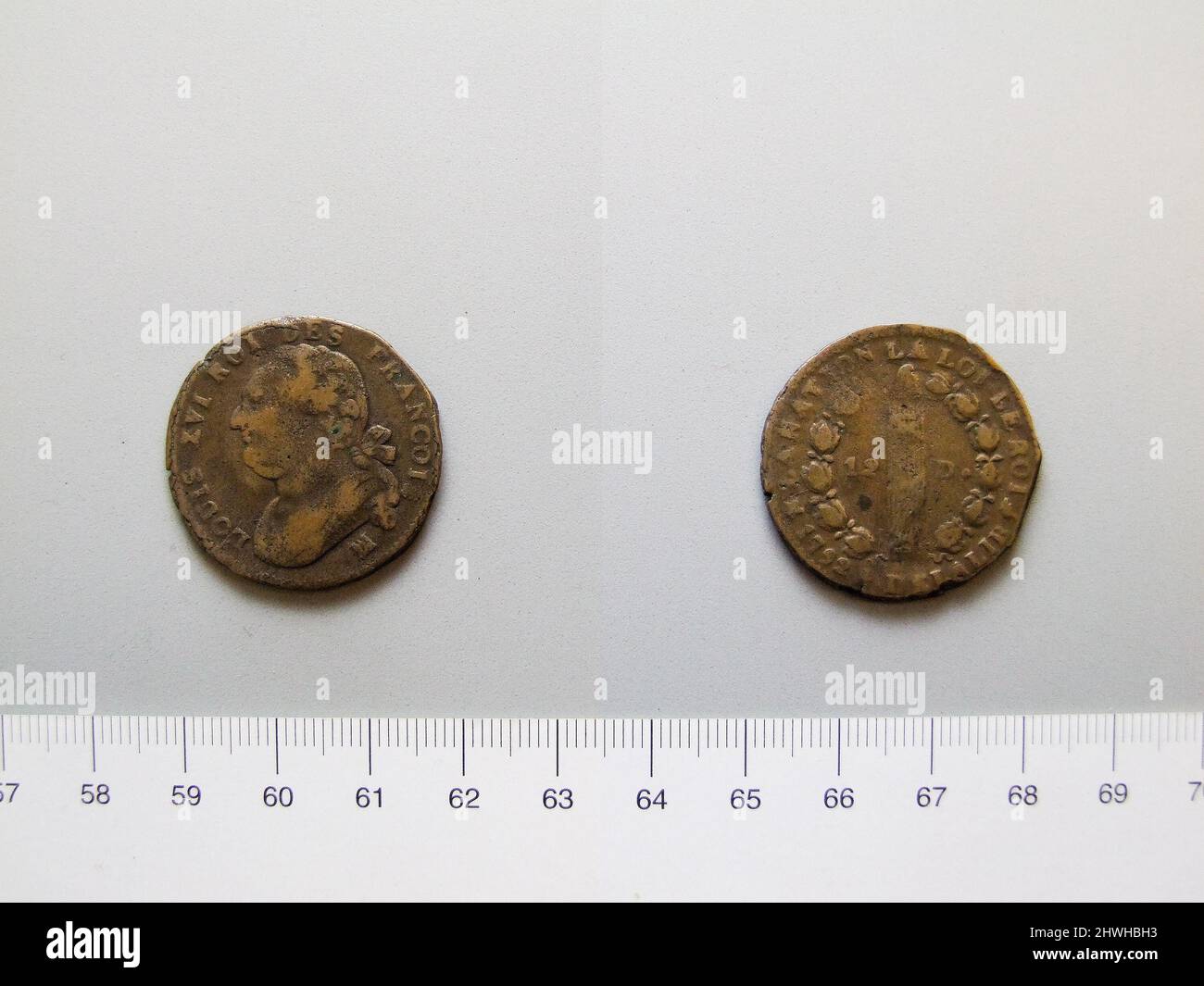 1 Sol of Louis XVI, King of France from Marseilles. Ruler Louis XVI