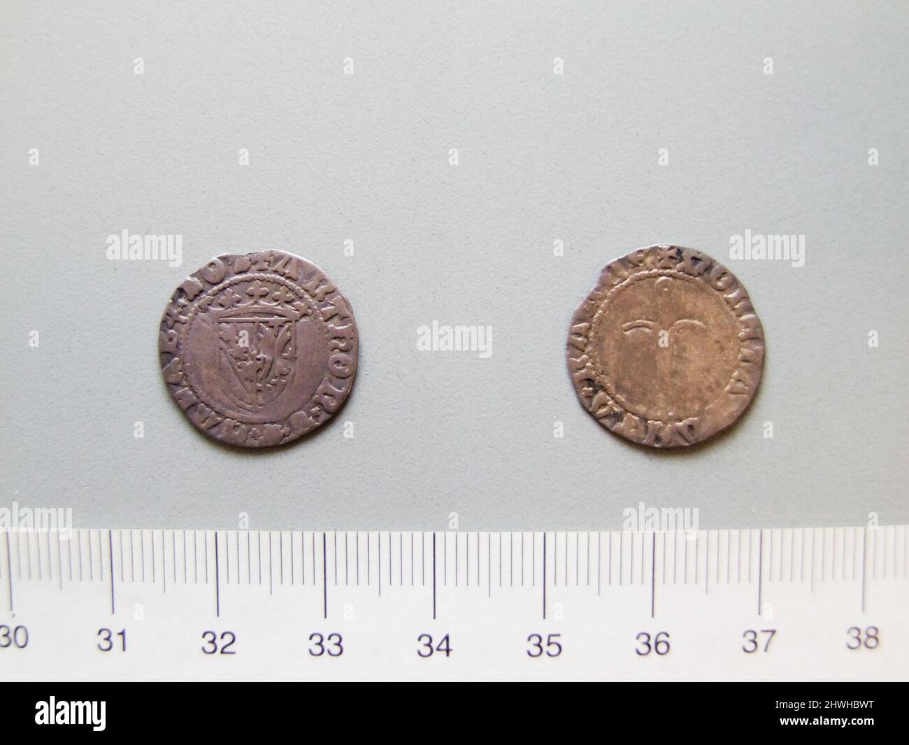 1 Denier of Anton, Duke of Lorraine from Nancy. Ruler Anton, Duke of Lorraine, French, 1508