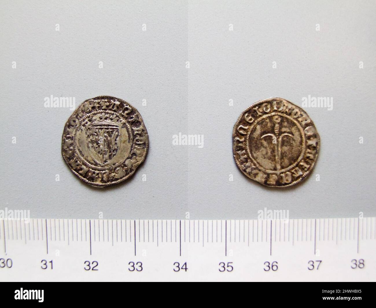 1 Denier of Anton, Duke of Lorraine from Nancy. Ruler Anton, Duke of Lorraine, French, 1508