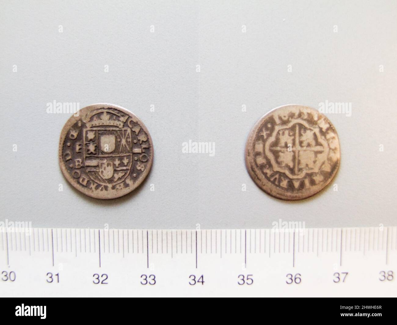 1 Real of Charles II, King of England and Scotland from Segovia. Ruler ...