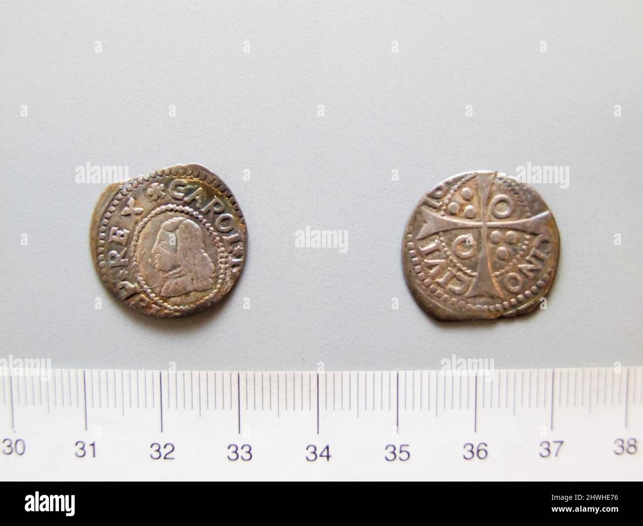 1 Groat of Charles II, King of Spain from Barcelona. Ruler Charles II, King of Spain, Spanish