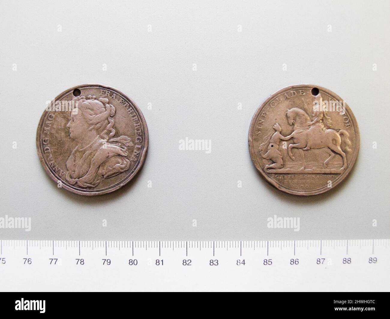 Medal of the Capture of Limburg. Ruler: Anne, Queen of Great Britain ...