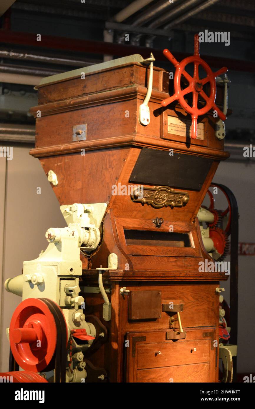 Coffee brewery machine in Guinness museum in Dublin. Guinness is an