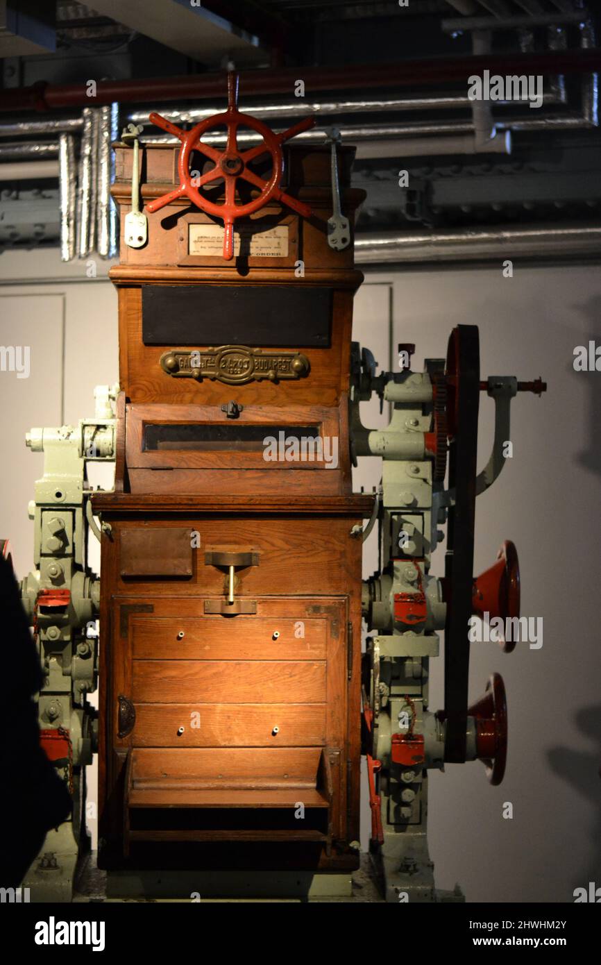 Coffee brewery machine in Guinness museum in Dublin. Guinness is an