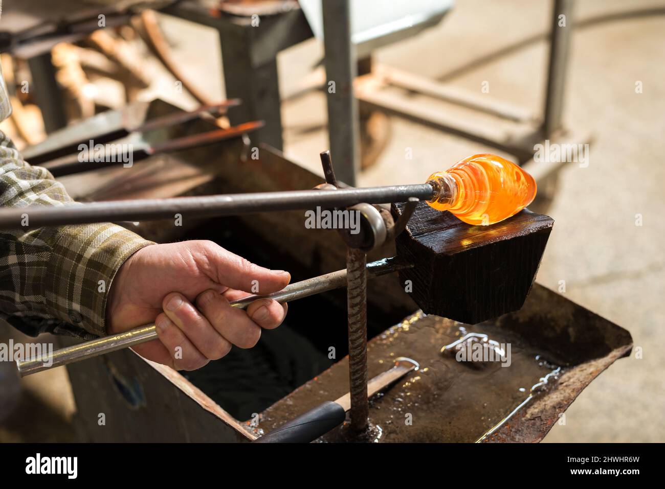 Glassblowing tools hi-res stock photography and images - Alamy