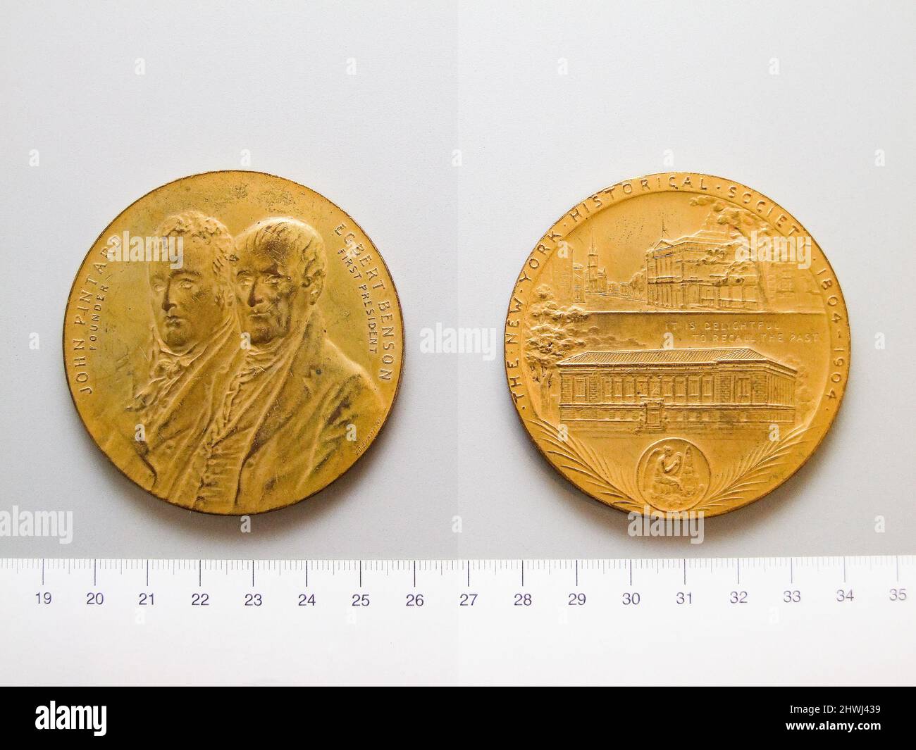 Medal of John Pintard and Egbert Benson. Subject John Pintard Subject