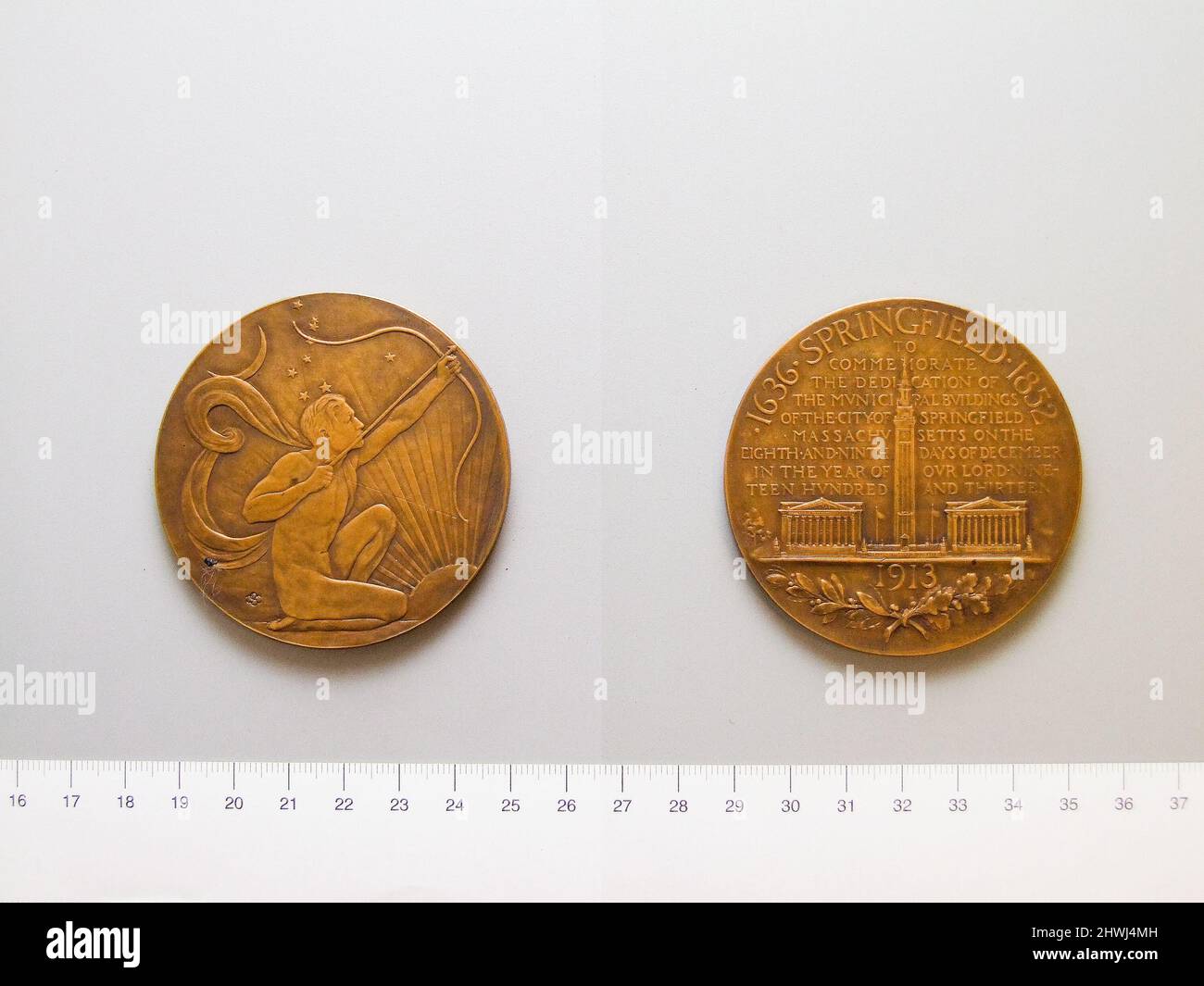 Medal of Dedication of Municipal Buildings, Springfield, MA 1913