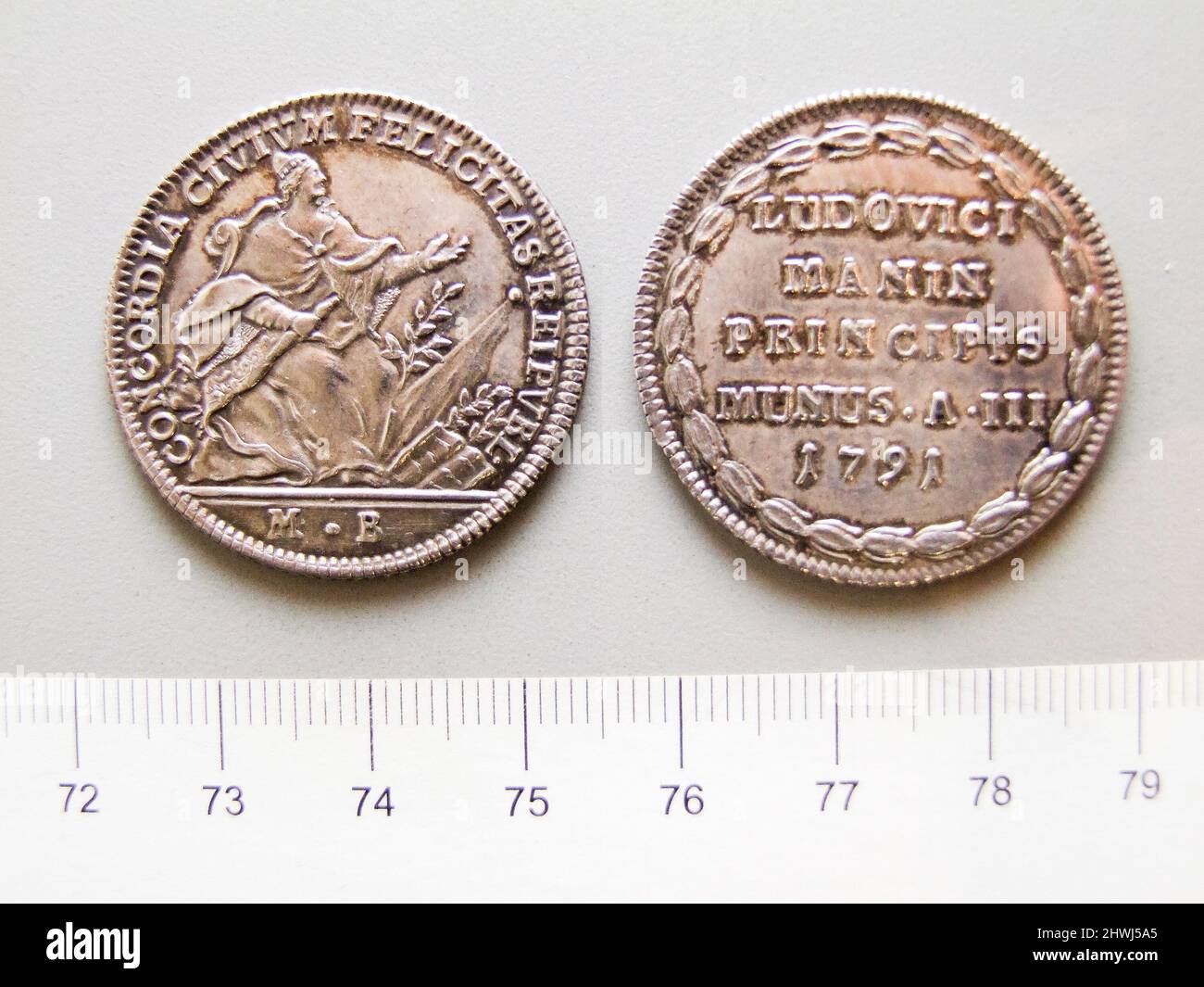 Osella of Ludovico Manin from Venice. Ruler Ludovico Manin, Italian