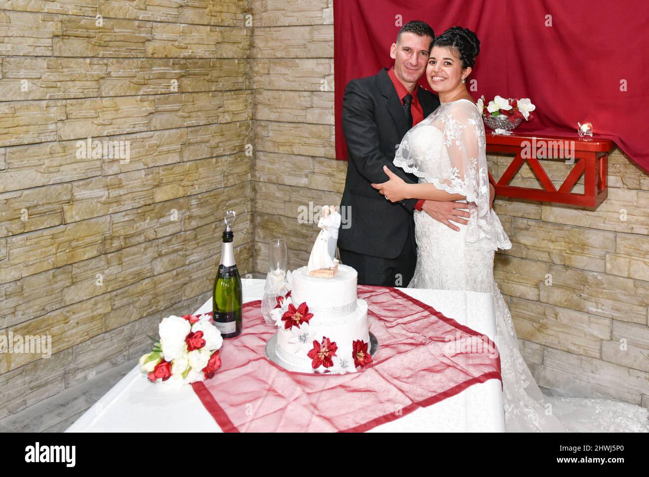 Cuban bride and groom, 2021 Stock Photo