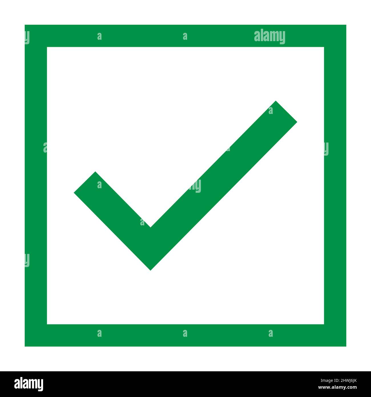Check mark, tick icon, succes - yes vector illustration isolated on ...