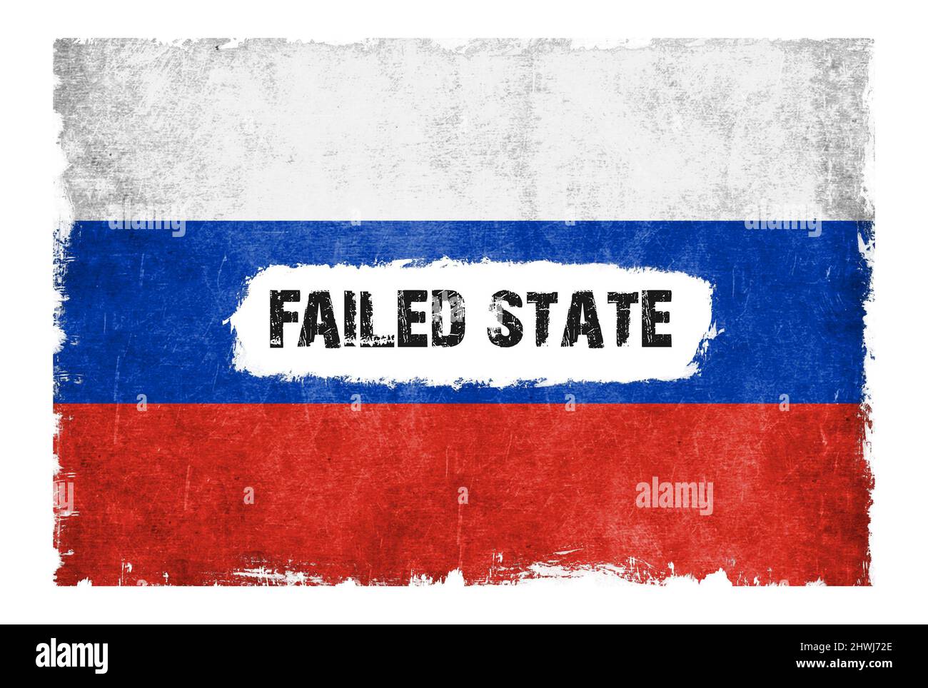 Failed State of Russia Stock Photo