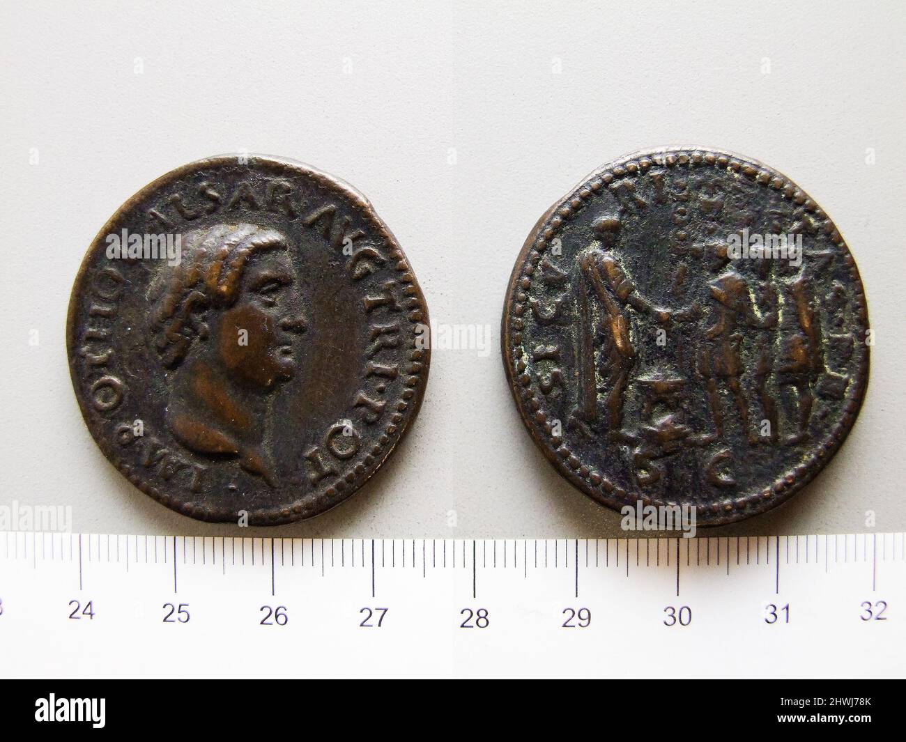 Sestertius Forgery from Unknown with Otho, Emperor of Rome, Jan. Apr ...