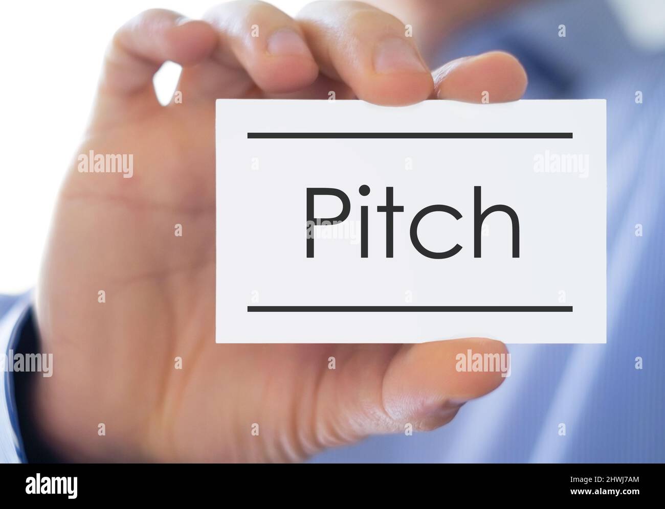Pitch - presentation start up and business Stock Photo