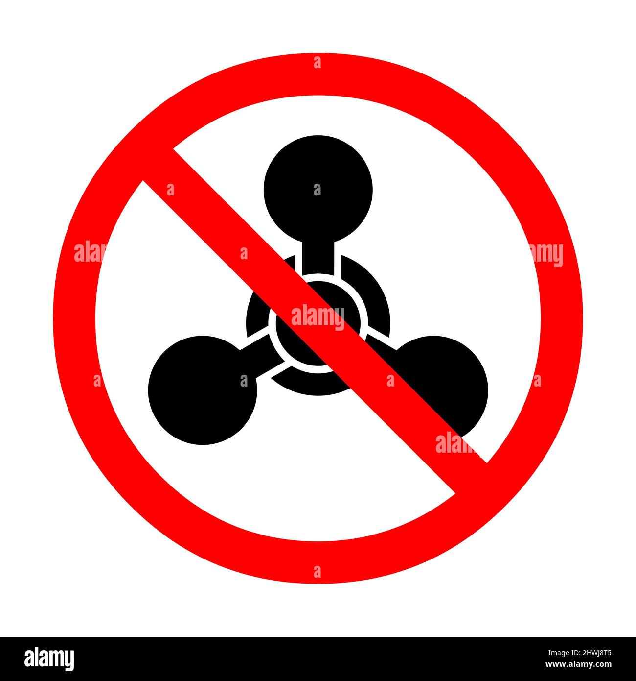 No chemical weapons symbol icon Stock Photo