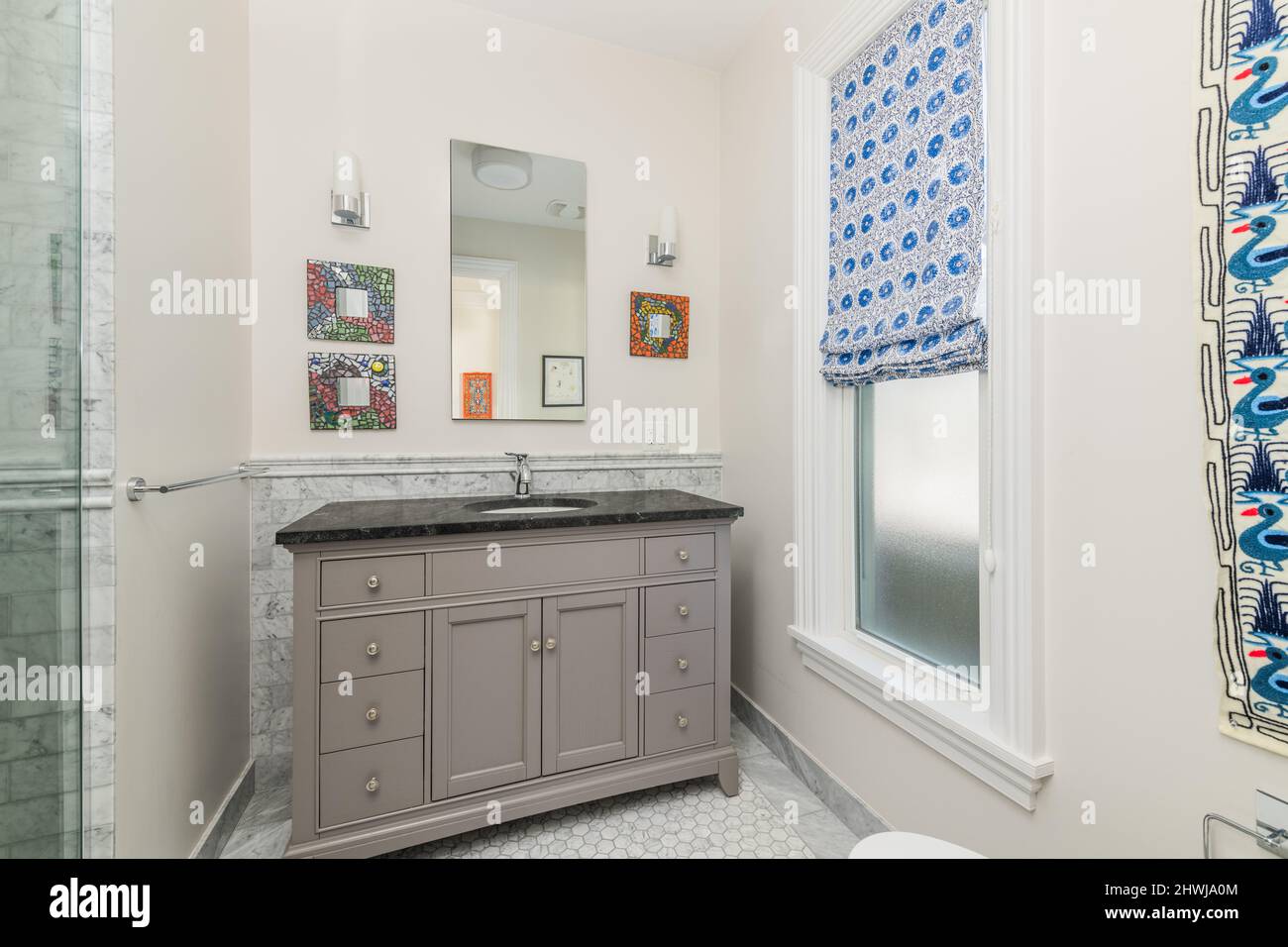 Residential Interior - Bathroom Stock Photo