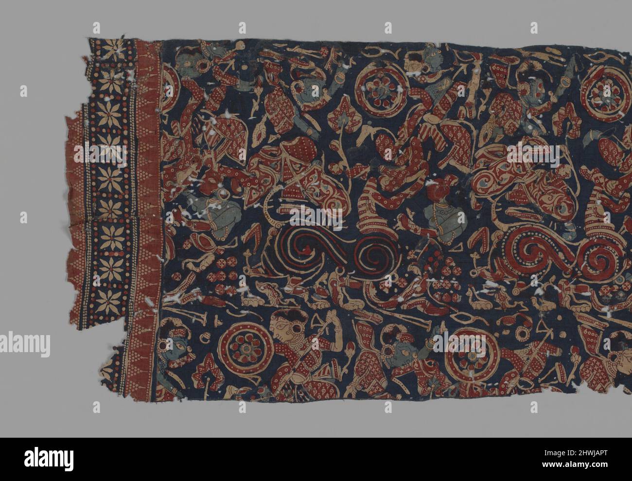Indian Trade Textile (Sarasa) Stock Photo