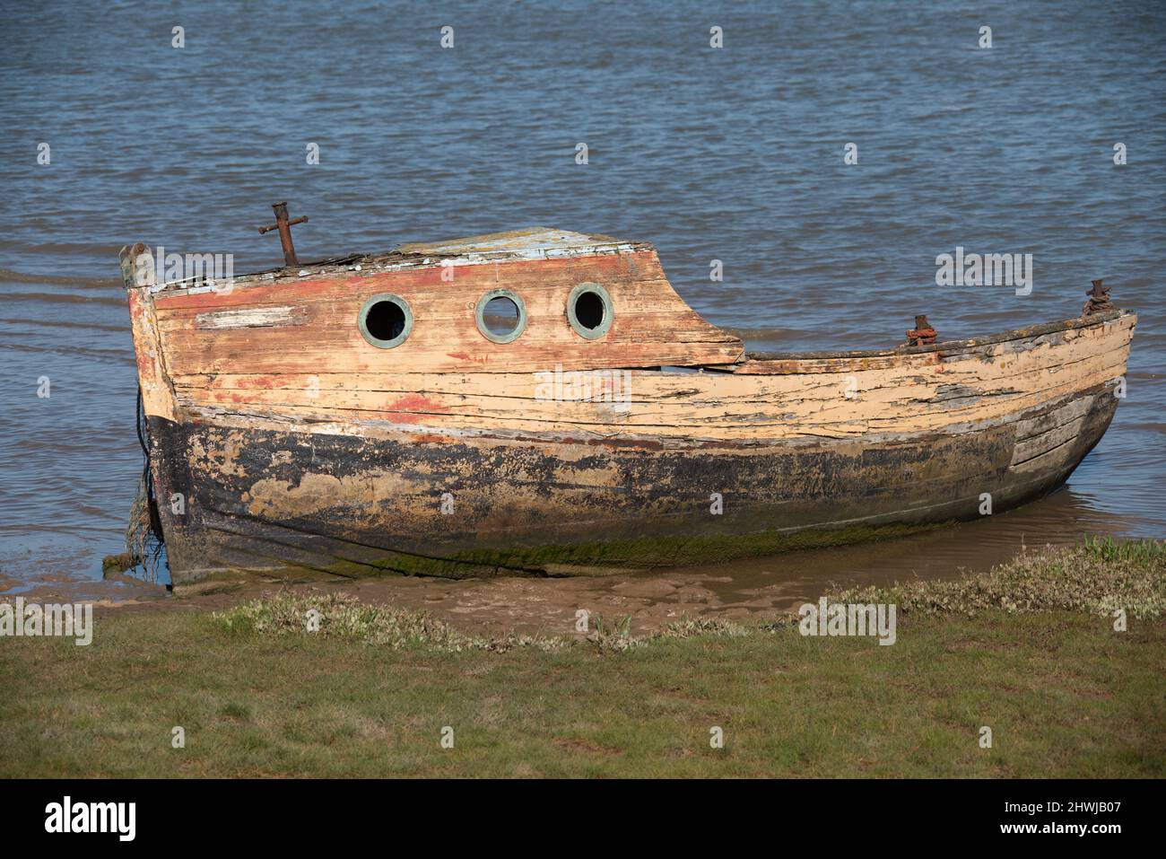 Derelict Boat Stock Photo Alamy