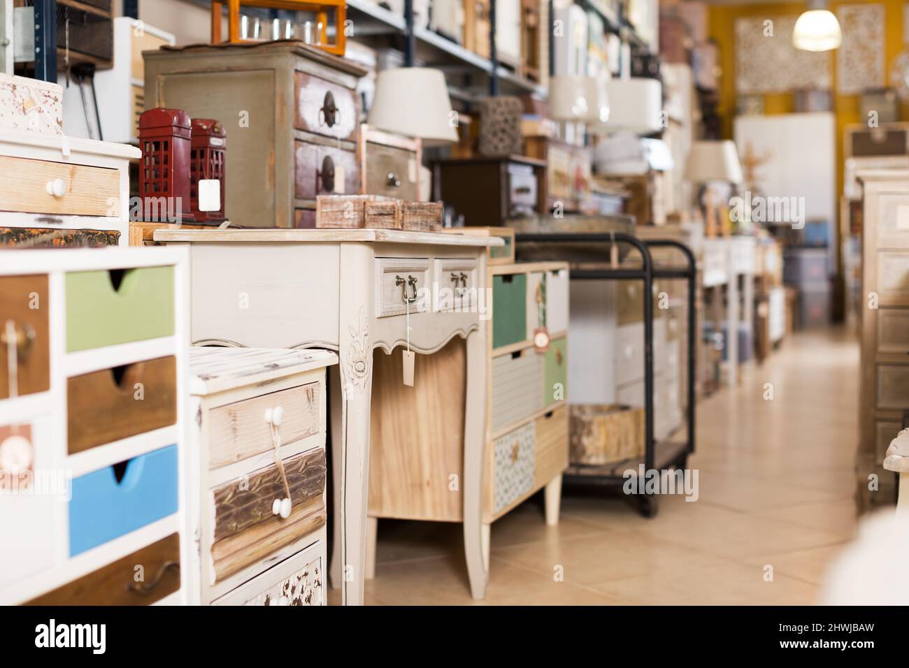 Furniture selling in modern store Stock Photo Alamy
