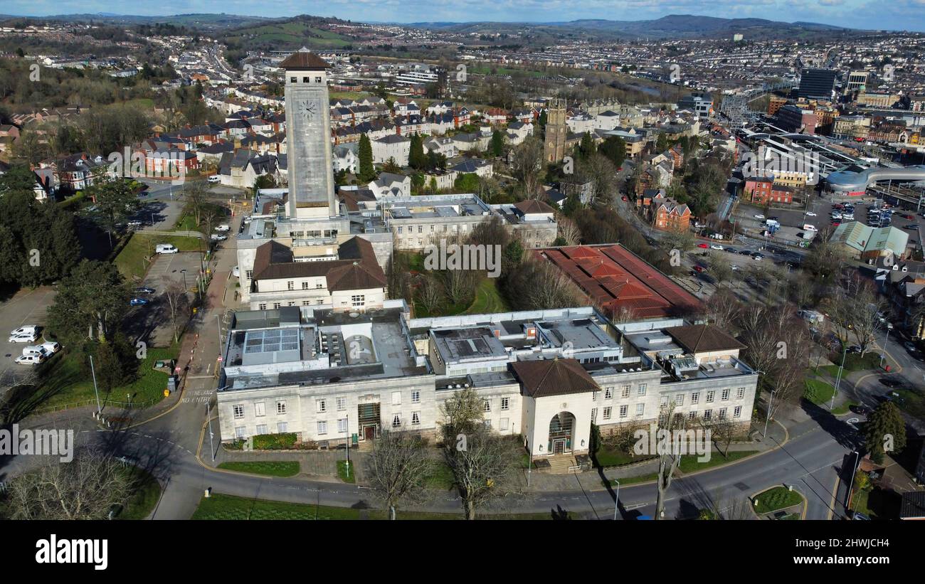 Newport Civic Centre Stock Photo Alamy