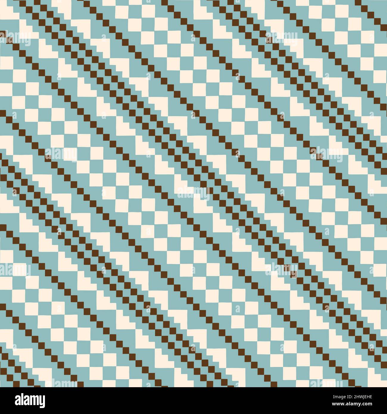 Hand Drawn Earthy Tones Tribal Vector Seamless Pattern. Navajo Graphic ...