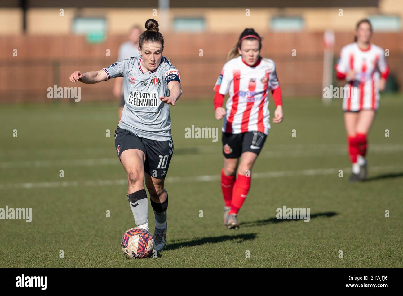 Hetton Le Hole, UK. 06th Mar, 2022. Lauren Bruton of Charlton during the FA WSL 2 football match between Sunderland v Charlton Richard Callis/SPP Credit: SPP Sport Press Photo. /Alamy Live News Stock Photo