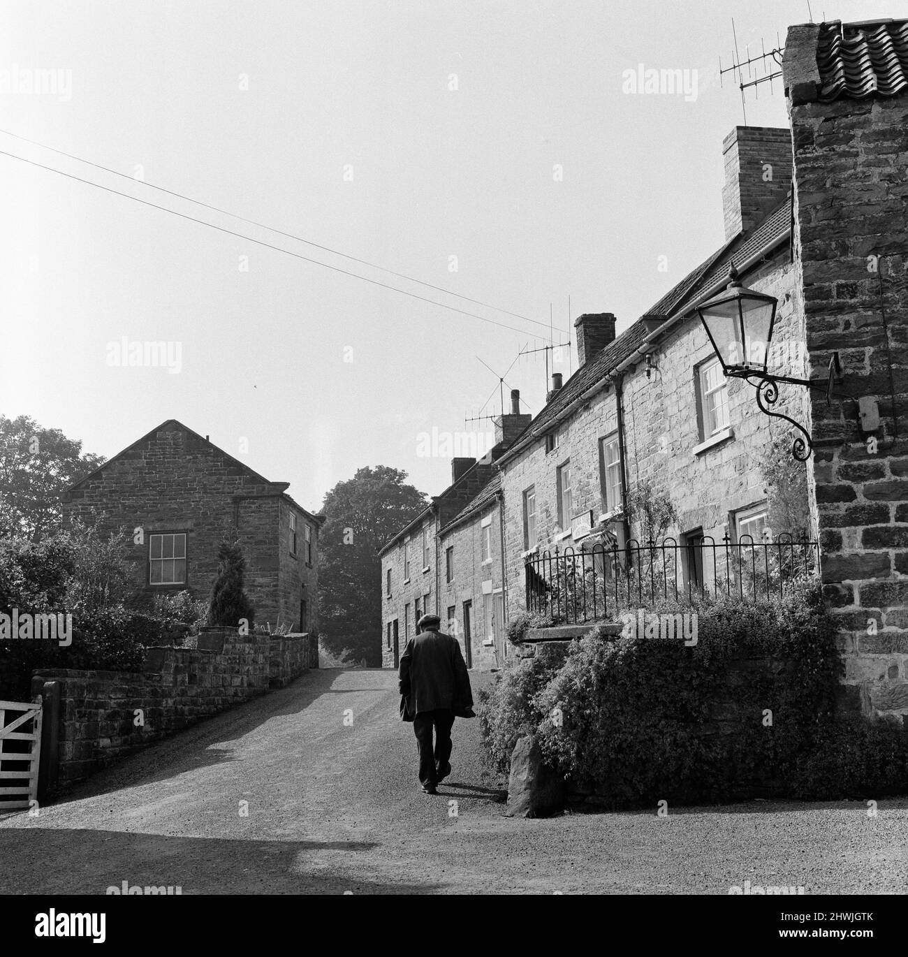 Village scenes in Hornby in Hambleton, North Yorkshire. 1971 Stock