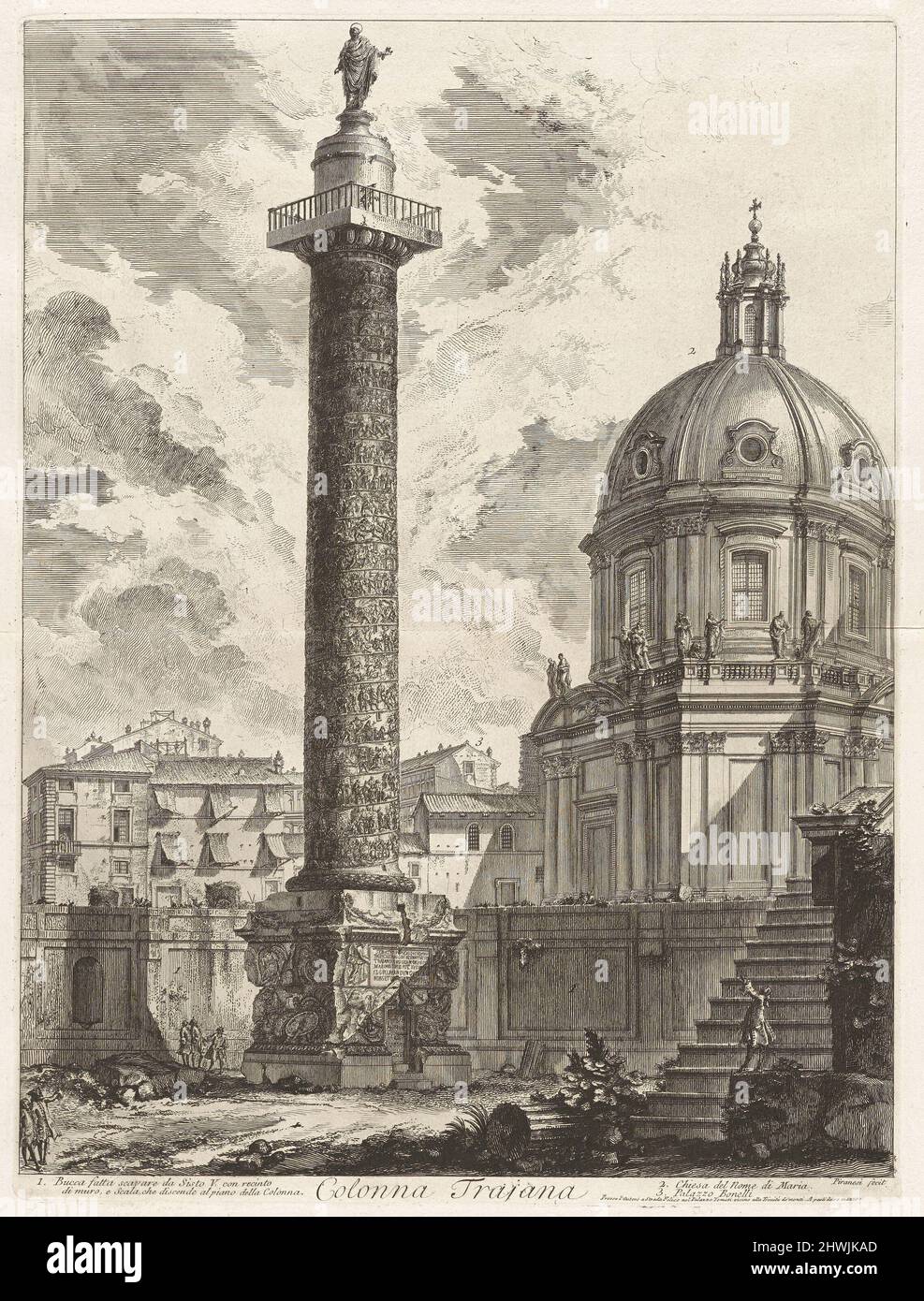 Colonna Trajana (Trajan’s Column), from Vedute di Roma (Views of Rome ...