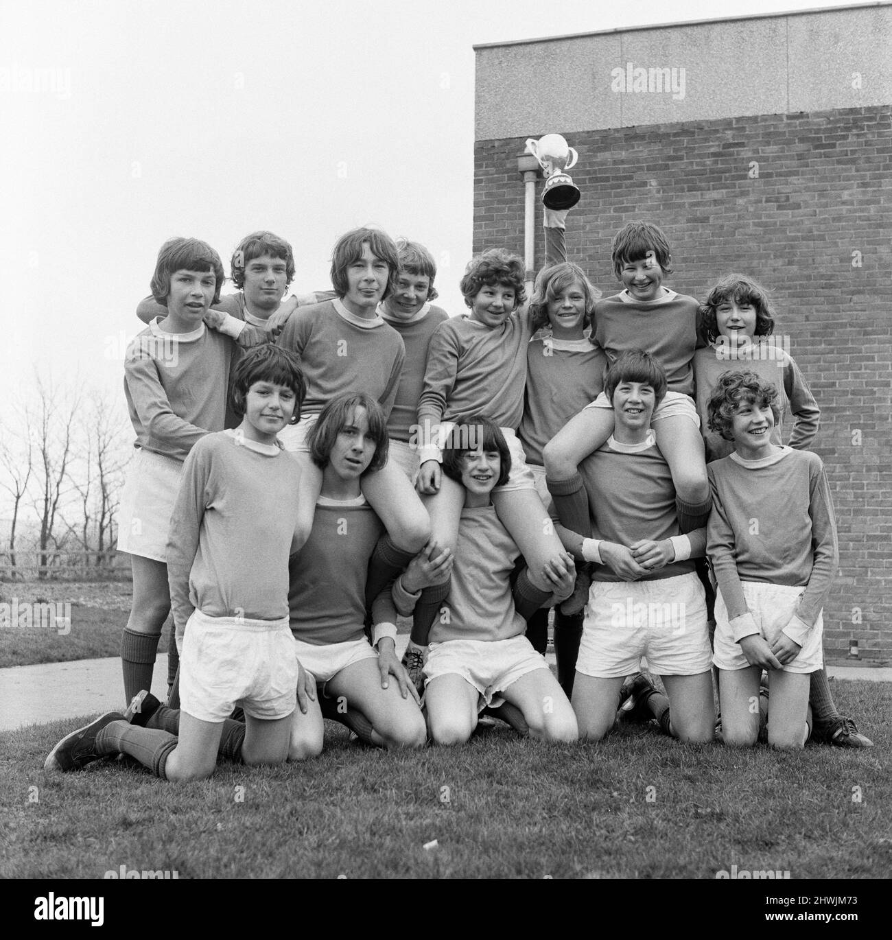 Loftus Rosecroft School football team. 1971 Stock Photo Alamy