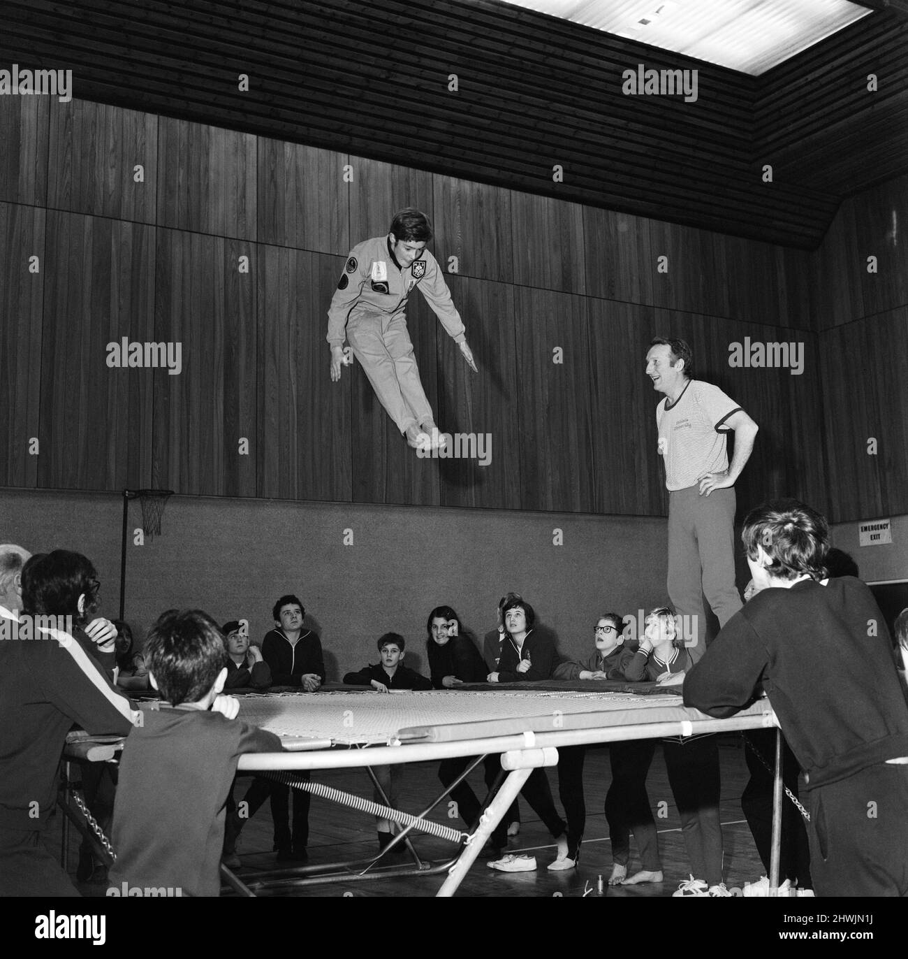 North East Counties swimming training session. Circa 1971 Stock Photo