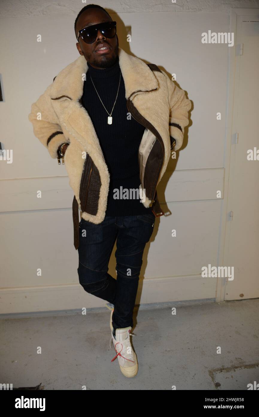 Dadju poses for a portrait in Paris Stock Photo