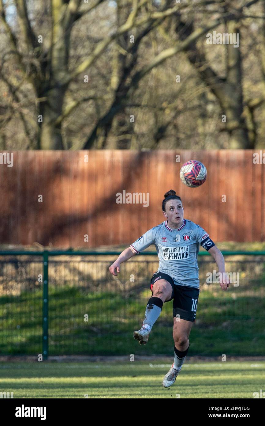 Hetton Le Hole, UK. 06th Mar, 2022. Lauren Bruton of Charlton during the FA WSL 2 football match between Sunderland v Charlton Richard Callis/SPP Credit: SPP Sport Press Photo. /Alamy Live News Stock Photo
